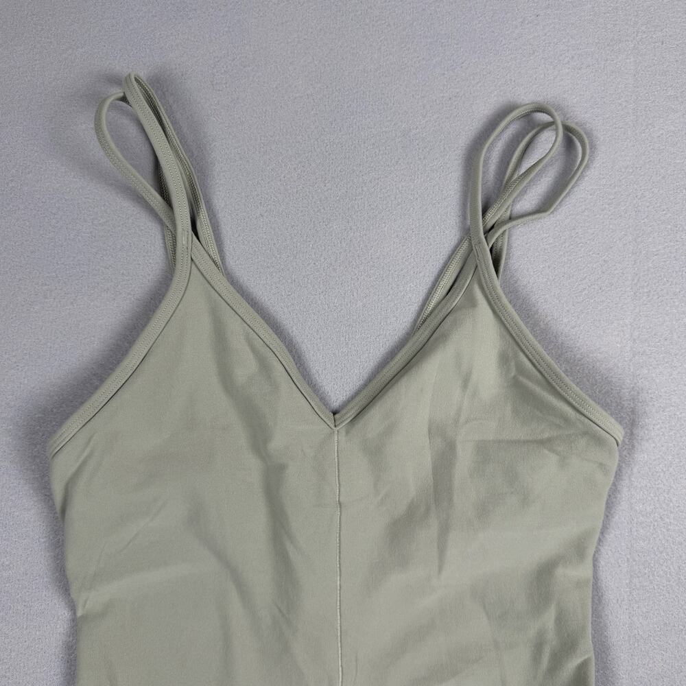 Alo Yoga Alosoft Suns Out Onesie Limestone Green Romper Sz S Pilates athleisure - Picture 4 of 10